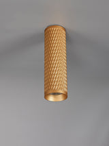Tueart 20cm Surface Mounted Ceiling Light, 1 x GU10, Champagne Gold
