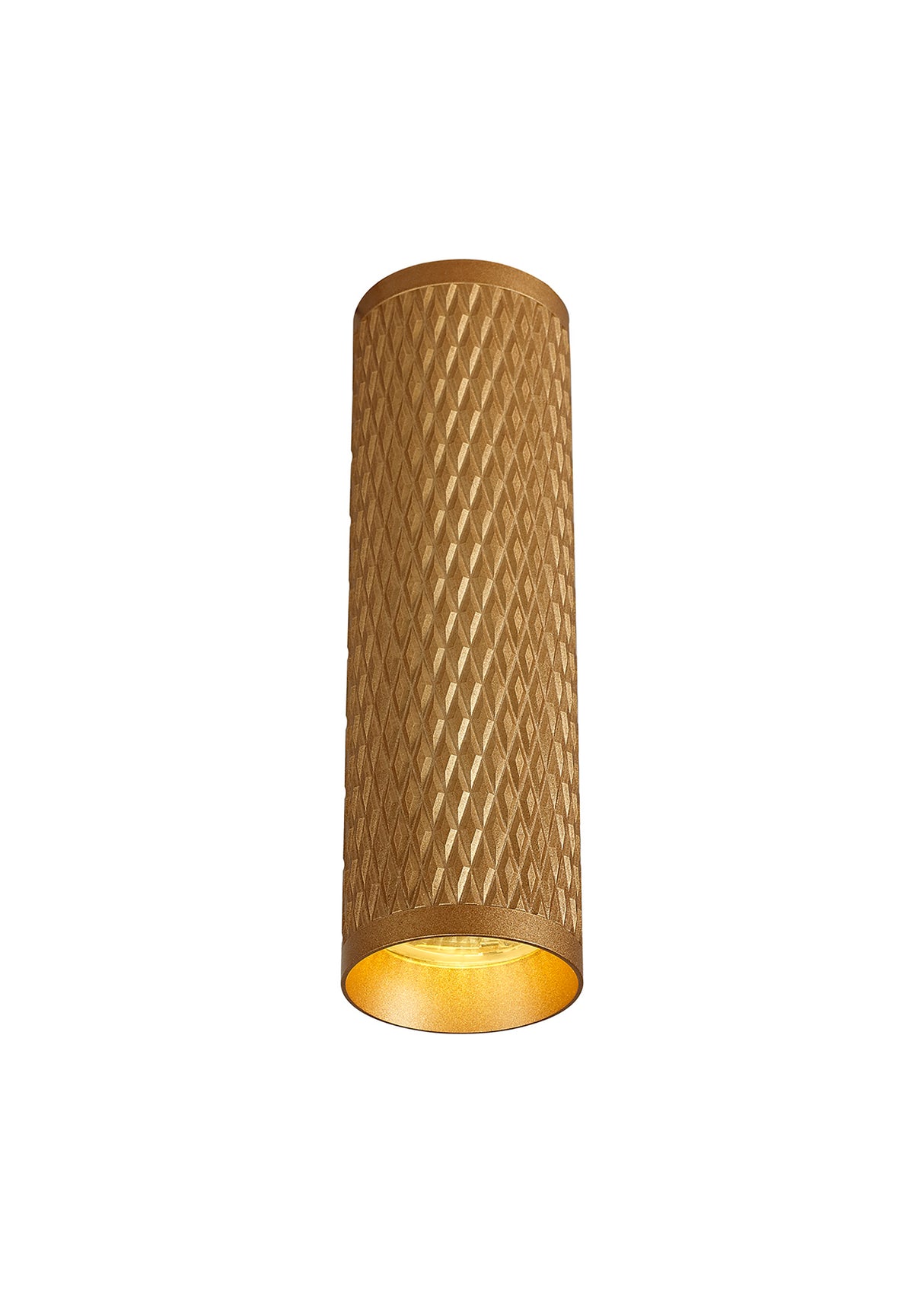Tueart 20cm Surface Mounted Ceiling Light, 1 x GU10, Champagne Gold