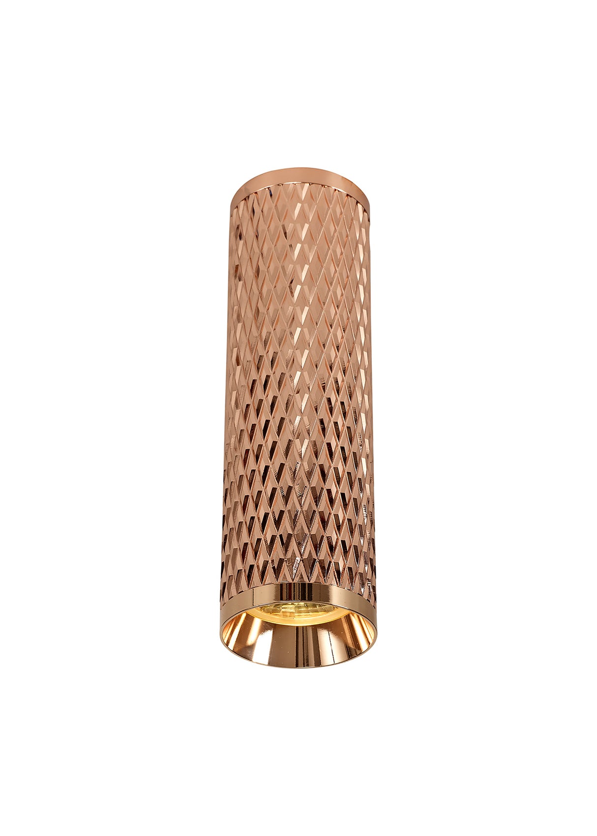 Tueart 20cm Surface Mounted Ceiling Light, 1 x GU10, Rose Gold