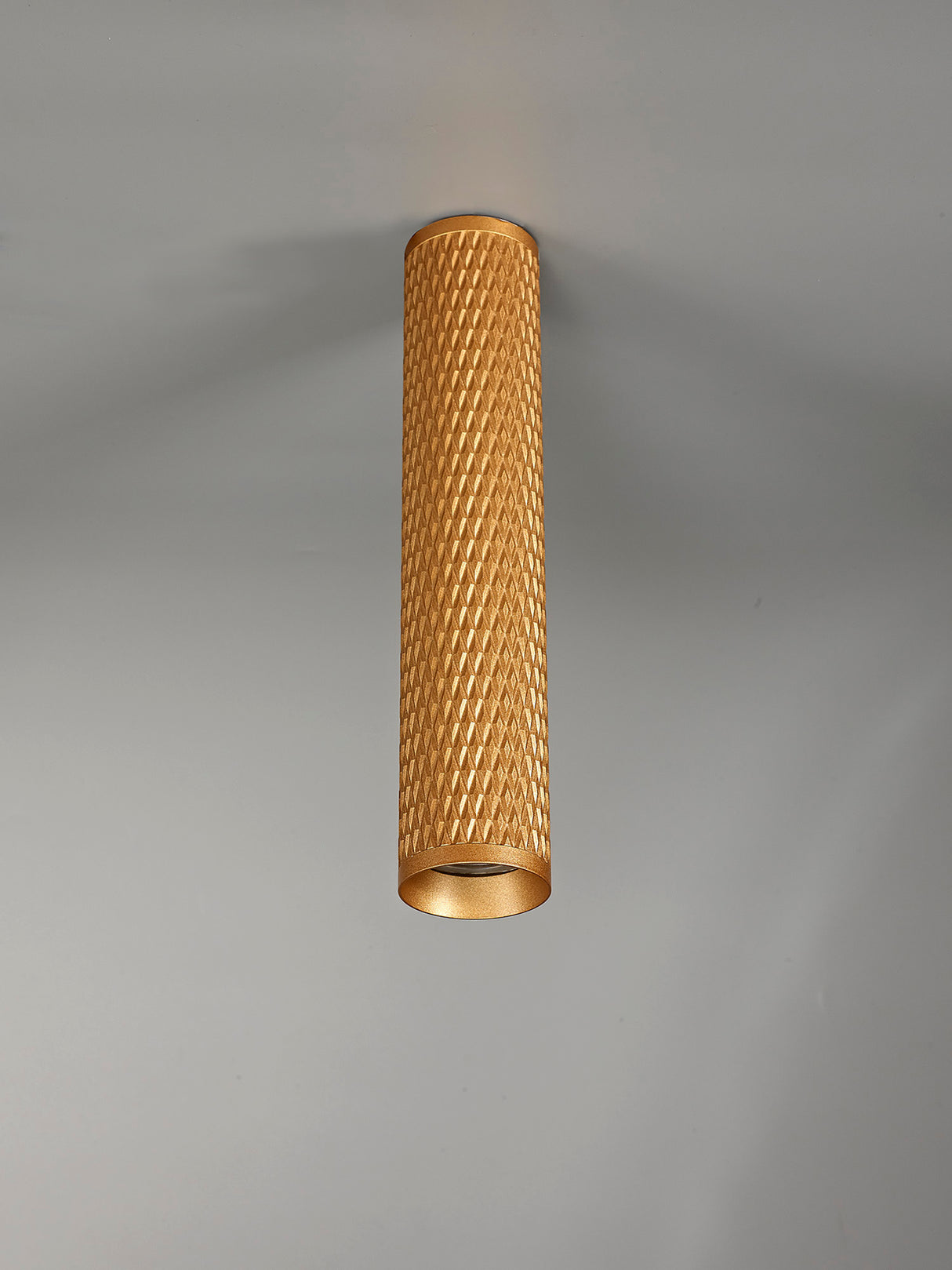 Tueart 30cm Surface Mounted Ceiling Light, 1 x GU10, Champagne Gold