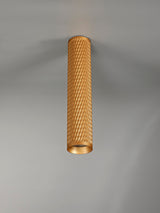 Tueart 30cm Surface Mounted Ceiling Light, 1 x GU10, Champagne Gold