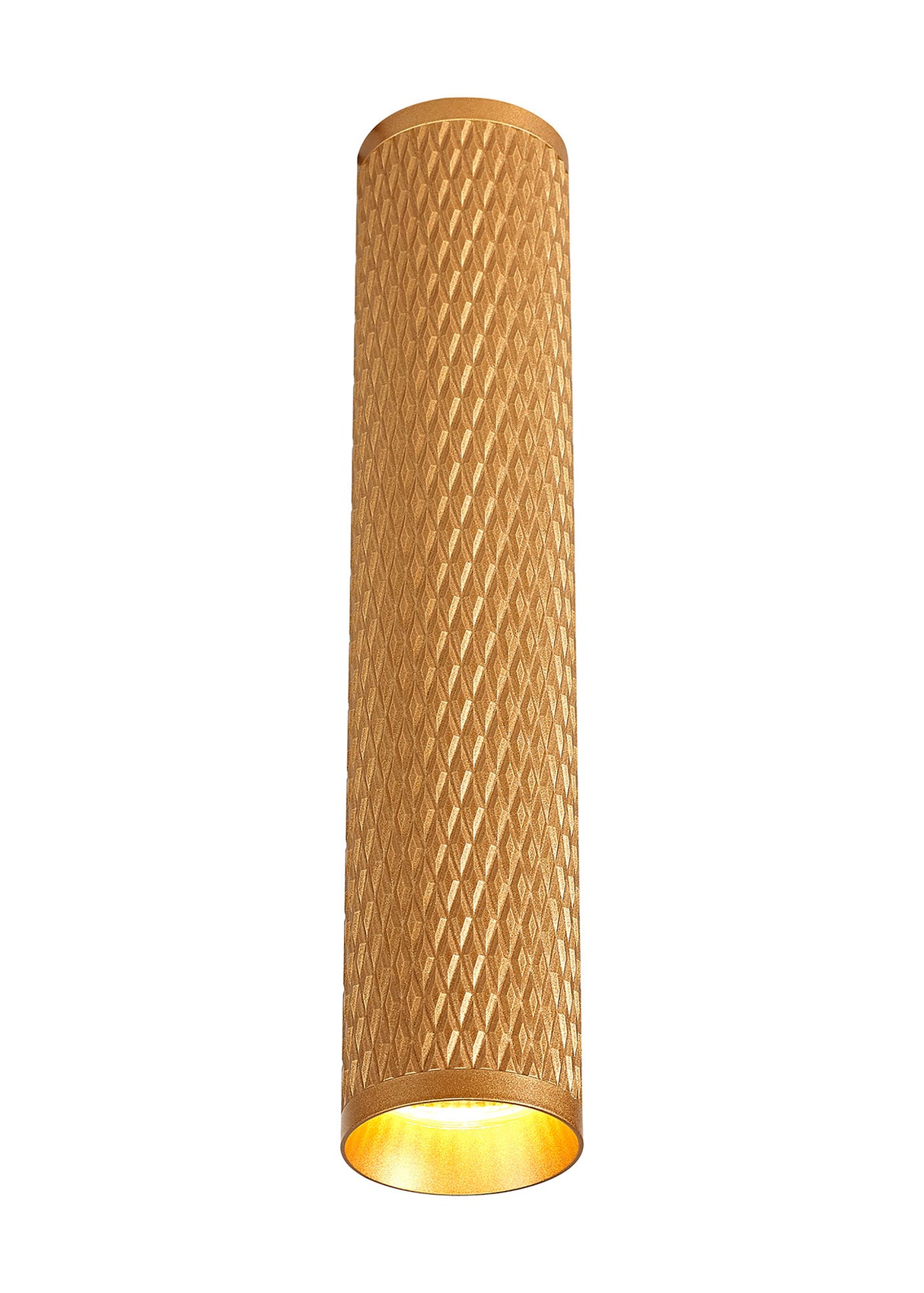 Tueart 30cm Surface Mounted Ceiling Light, 1 x GU10, Champagne Gold