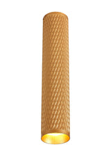 Tueart 30cm Surface Mounted Ceiling Light, 1 x GU10, Champagne Gold