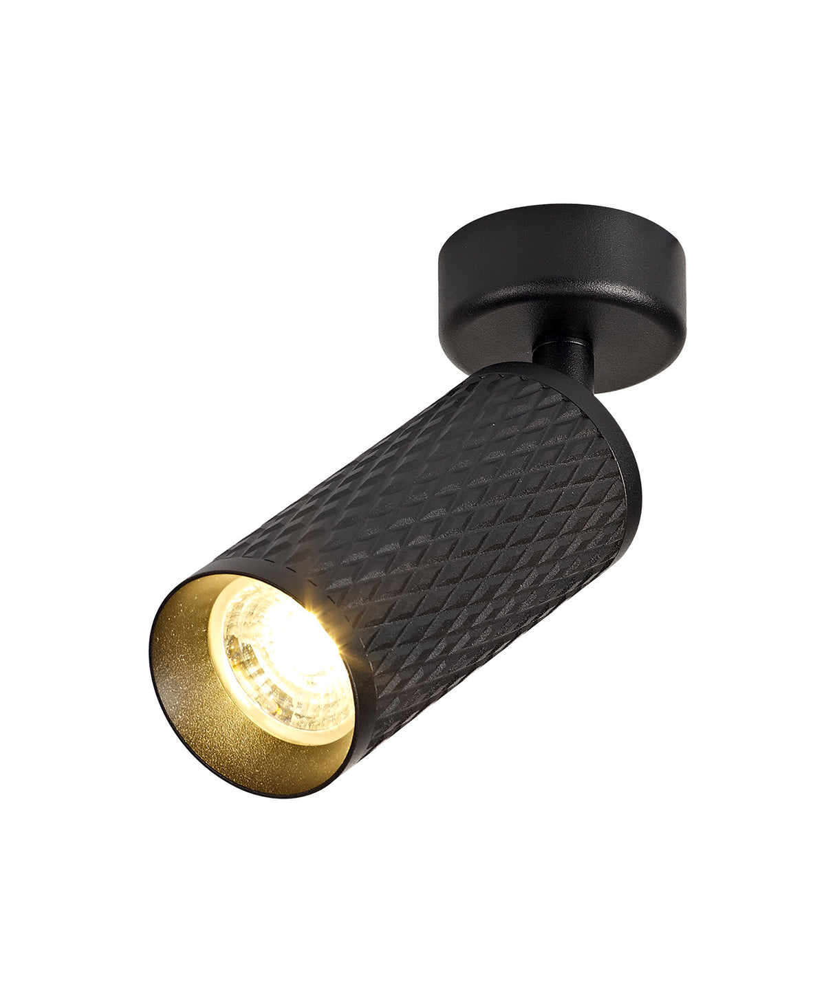 Tueart Adjustable Surface Mounted Ceiling/Wall Spot Light, 1 x GU10, Sand Black