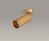 Tueart Adjustable Surface Mounted Ceiling/Wall Spot Light, 1 x GU10, Champagne Gold