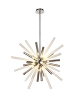 Hamilton Pendant 16 Light G9, Smoked & Frosted/Polished Chrome