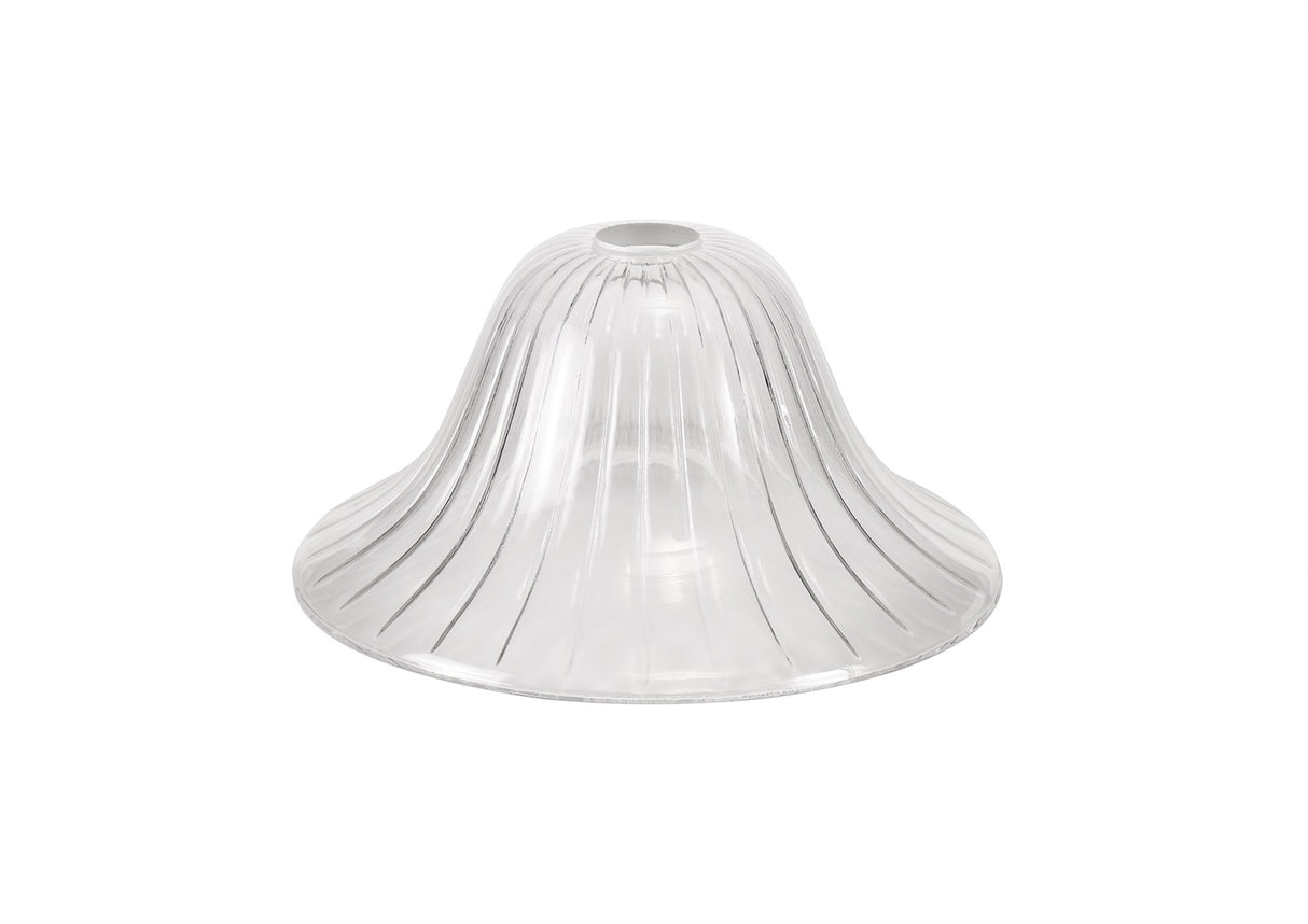 Munro Bell 30cm Clear Glass (D), Lampshade