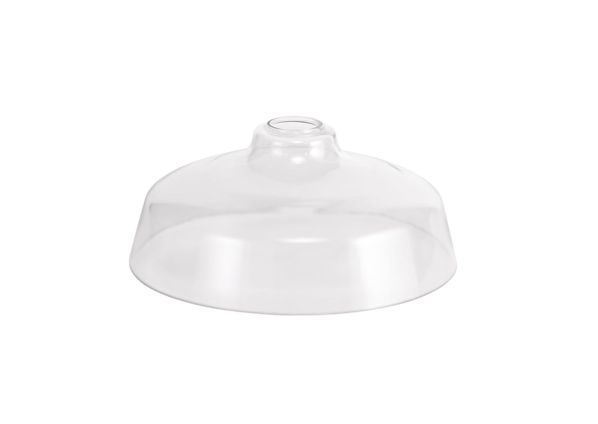Munro Flat Round 30cm Clear Glass (H), Lampshade