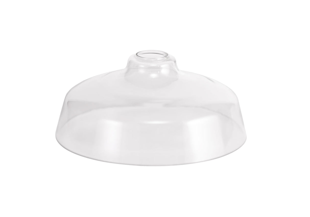 Munro Flat Round 38cm Clear Glass (H), Lampshade