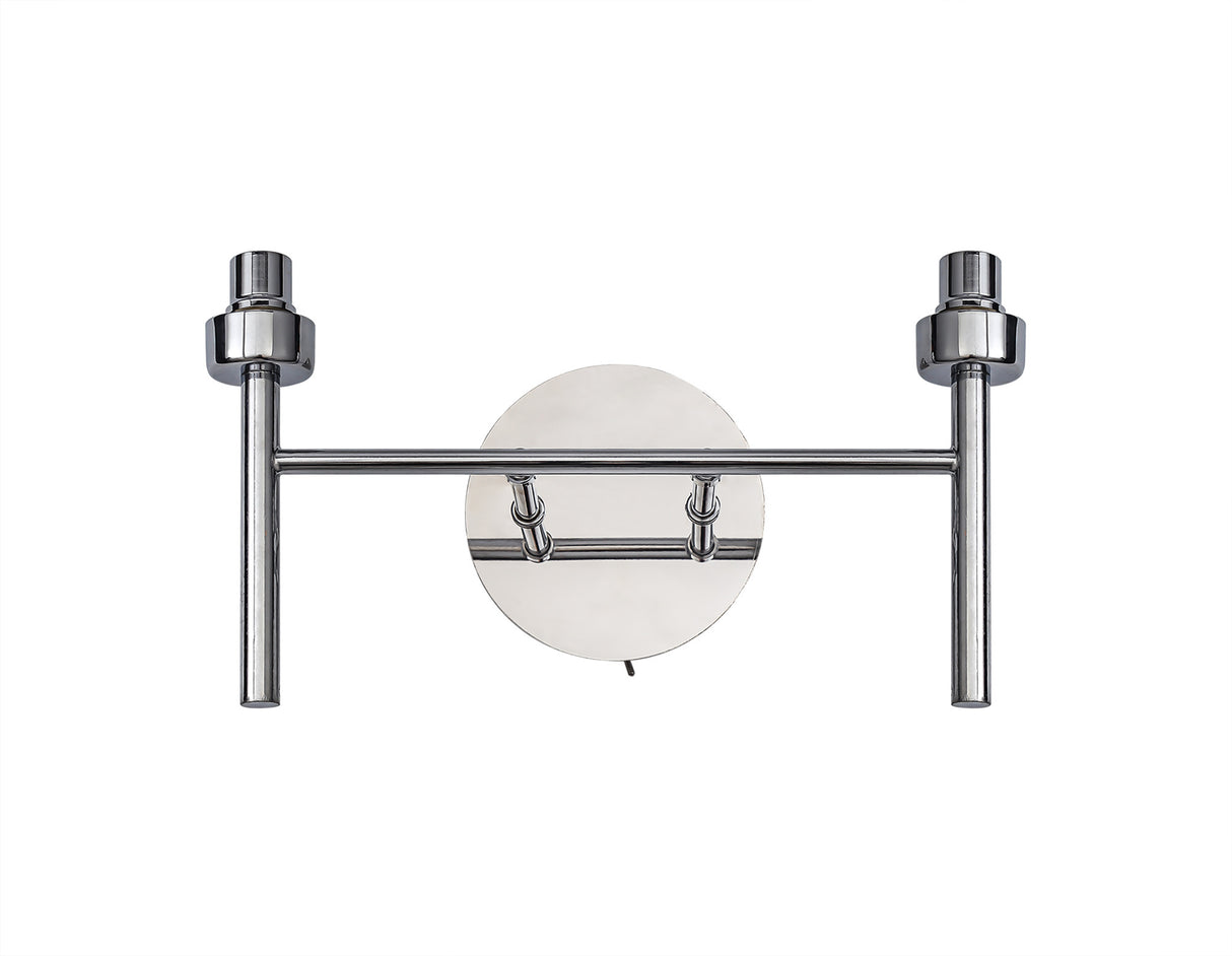 Lathen Polished Chrome 2 Light G9 Universal Switched Wall Lamp, Suitable For A Vast Selection Of Glass Shades