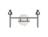 Lathen Polished Chrome 2 Light G9 Universal Switched Wall Lamp, Suitable For A Vast Selection Of Glass Shades