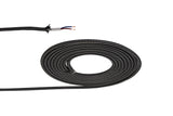 Robson 1m Black & White Spot Braided 2 Core 0.75mm Cable VDE Approved (qty ordered will be supplied as one continuous length)