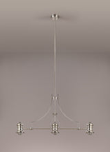 Munro (FRAME ONLY) Linear Pendant, 3 x E27, Polished Nickel