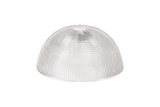 Munro Round 30cm Prismatic Effect Clear Glass (O), Lampshade