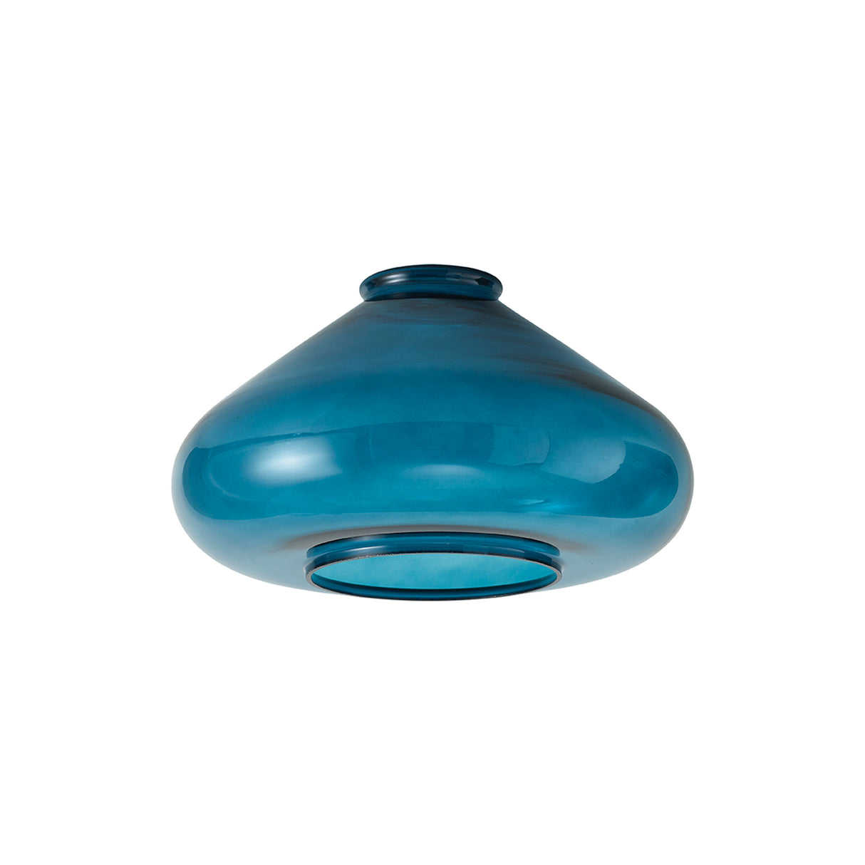 Rowell Wide Teal Blue Glass (B),
