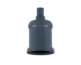 Robson Metal Lampholder Kit, Cool Grey, E27 (Max 60W) c/w Cable Clamp, NOT Suitable For Shades & Cages