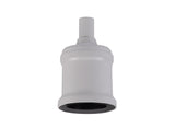 Robson Metal Lampholder Kit, White, E27 (Max 60W) c/w Cable Clamp, NOT Suitable For Shades & Cages