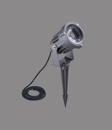 Dunn Spike/Wall Light, 1 x 15W LED, 3000K, 1050lm, 30 Degree, IP65, Grey/Black, c/w 2m Cable, 3yrs Warranty