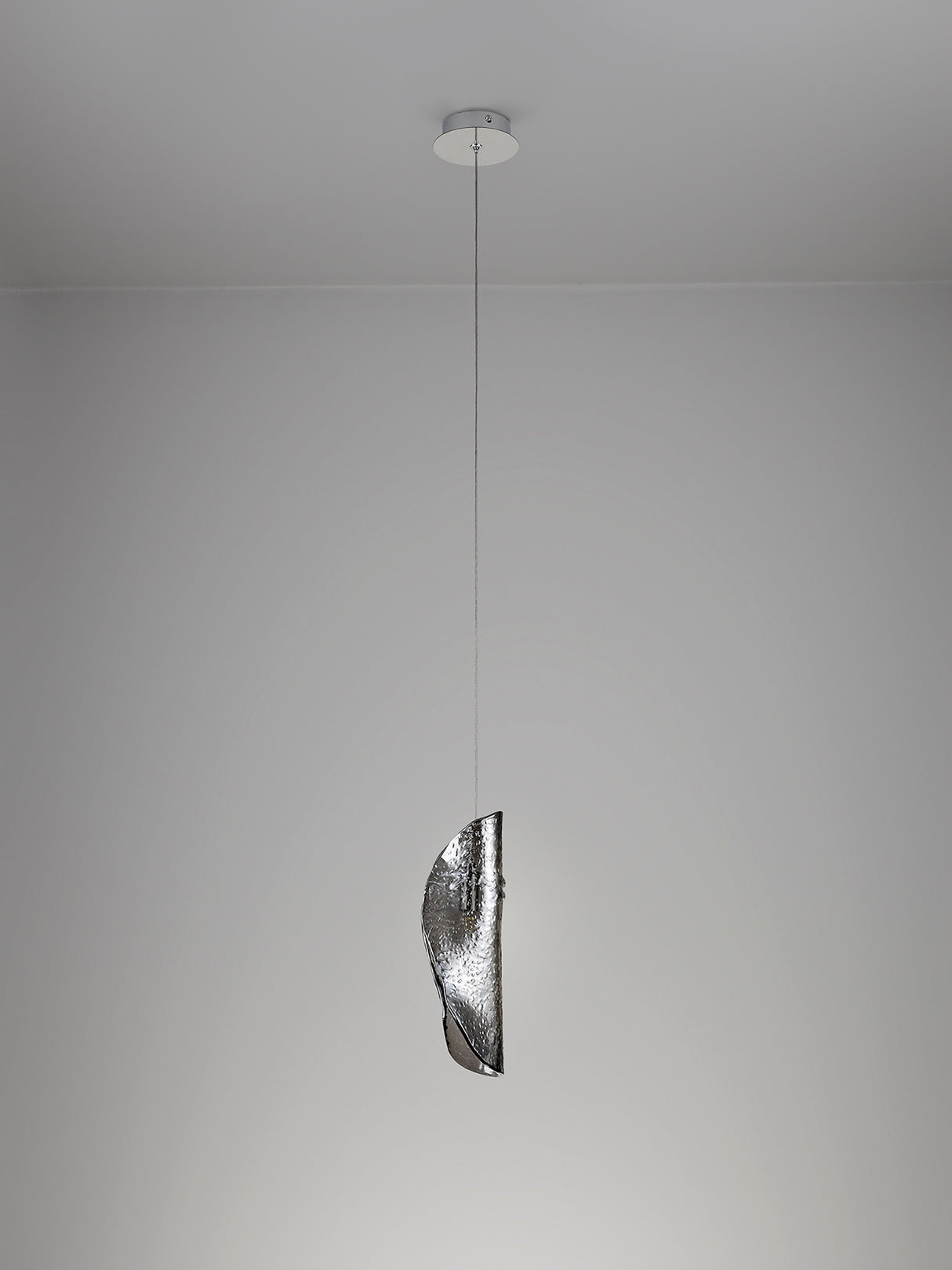 Young Pendant 2m, 1 x G9, Polished Chrome/Smoked Glass