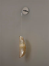Young Wall Light, 1 x G9, Polished Chrome/Amber Glass