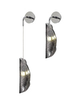 Young Wall Light, 1 x G9, Polished Chrome/Smoked Glass
