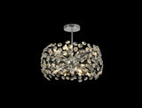 Byrne Semi Flush Pendant 8 x G9 Polished Chrome/Crystal