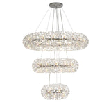 Byrne 3 Tier Pendant 74 Light G9 Polished Chrome/Crystal, Item Weight: 37.6kg
