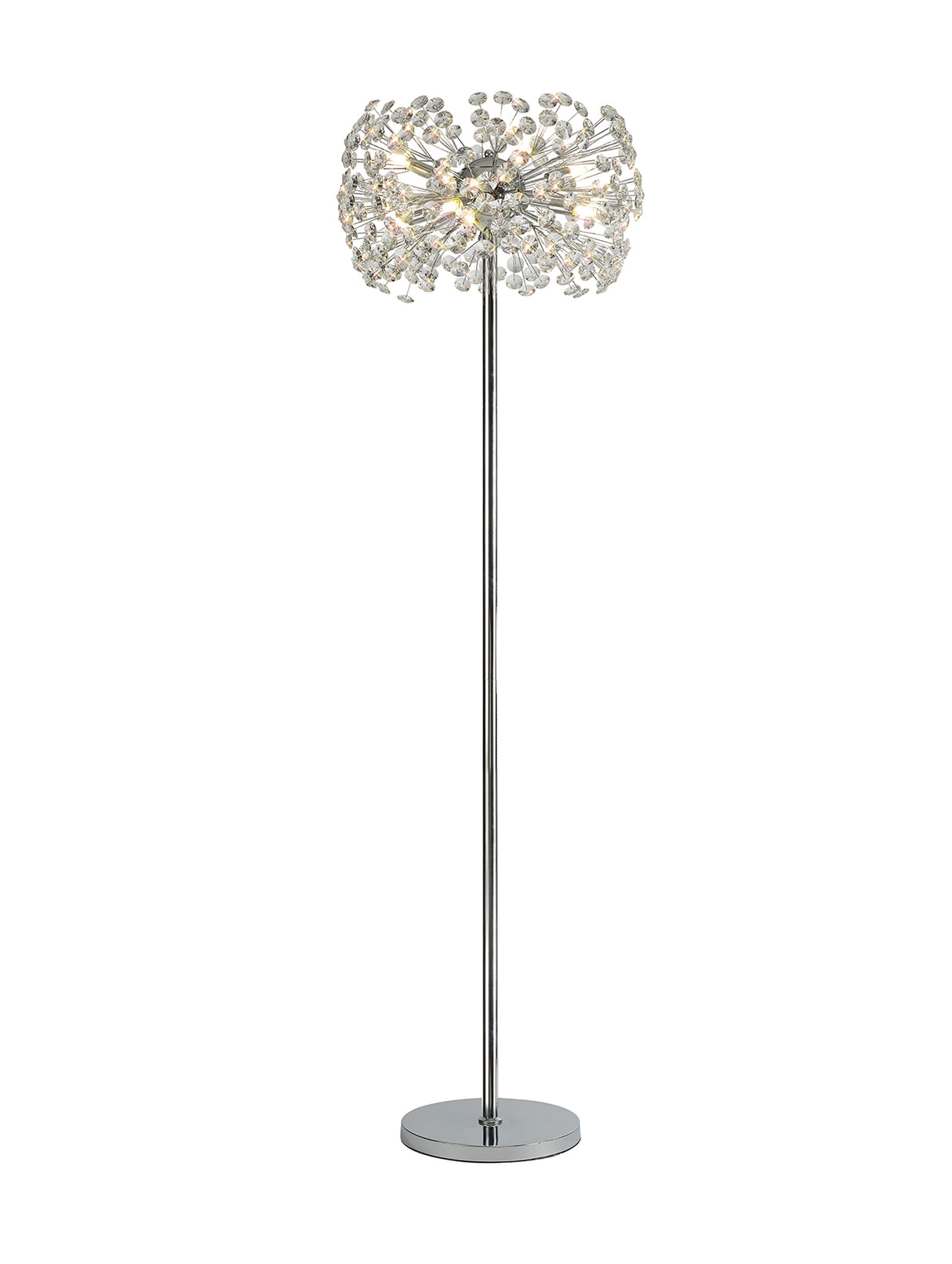Byrne Floor Lamp 8 Light G9 Polished Chrome/Crystal