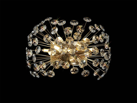 Byrne Wall Light 4 x G9 French Gold/Crystal