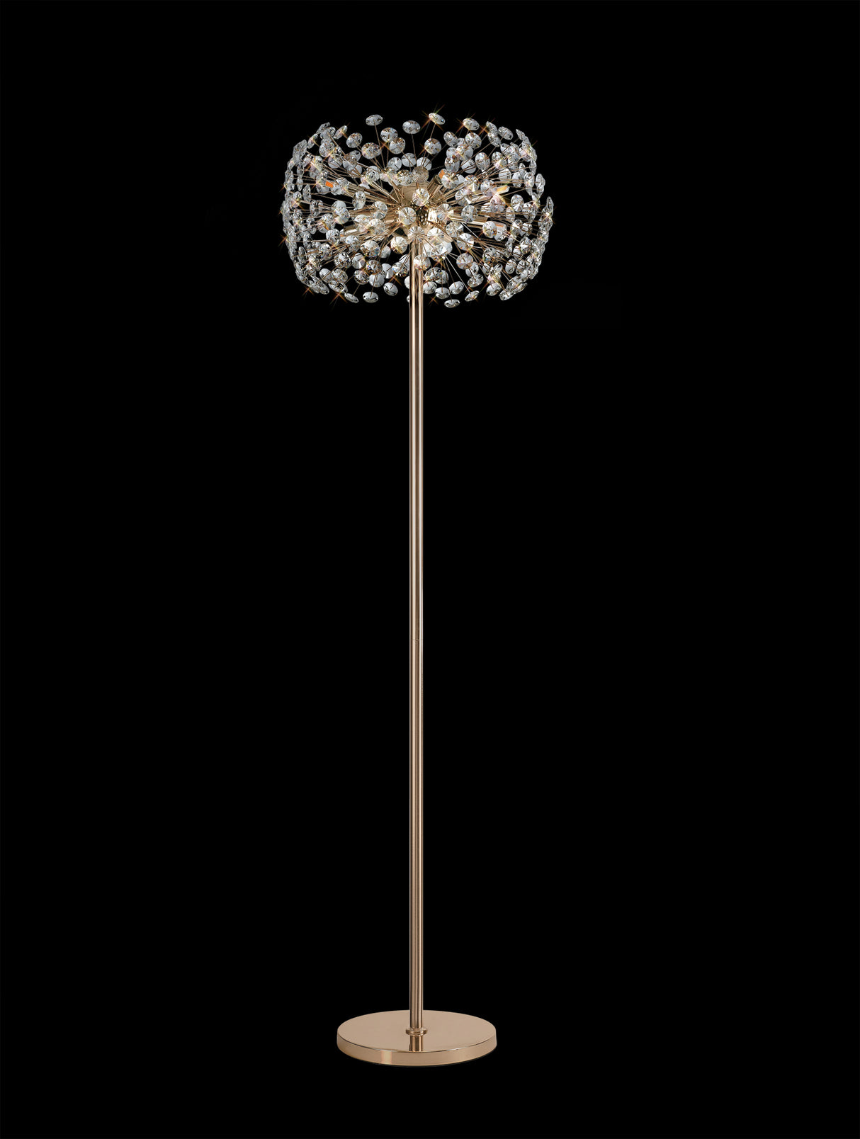 Byrne Floor Lamp 8 Light G9 French Gold/Crystal