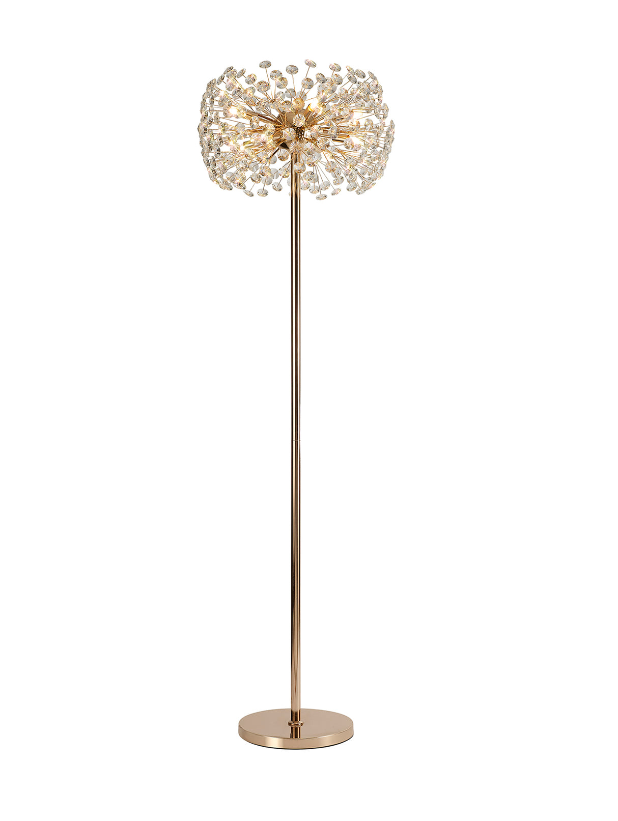 Byrne Floor Lamp 8 Light G9 French Gold/Crystal