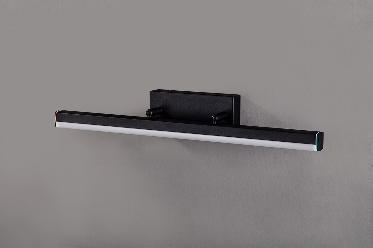 Bennett Wall Lamp Medium Adjustable, 1 x 12W LED, 4000K, 1192lm, IP44, Sand Black, 3yrs Warranty