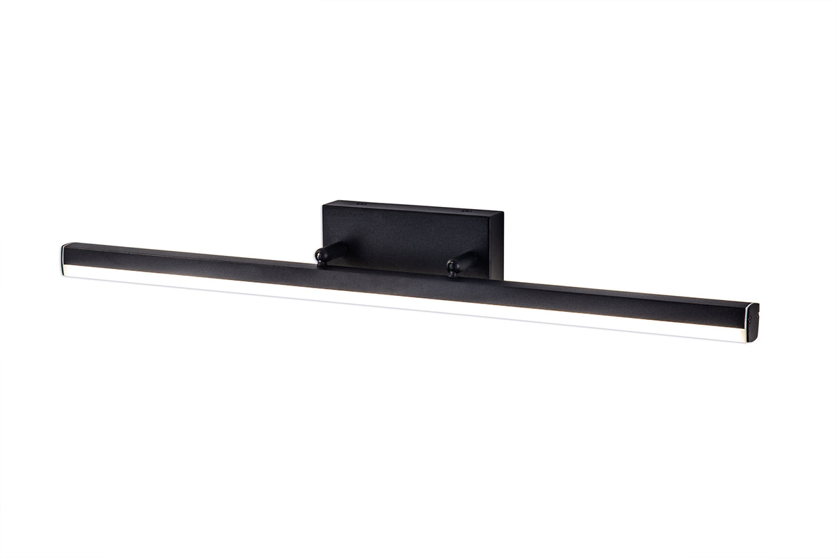 Bennett Wall Lamp Large Adjustable, 1 x 18W LED, 4000K, 1784lm, IP44, Sand Black, 3yrs Warranty