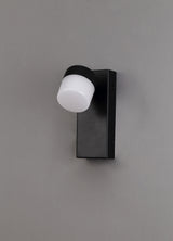 Coady Wall Lamp Single Adjustable, 1 x 5W LED, 4000K, 415lm, IP44, Sand Black, 3yrs Warranty