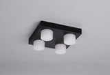 Coady 4 Light Fixed Ceiling, 4 x 5W LED, 4000K, 1700lm, IP44, Sand Black, 3yrs Warranty