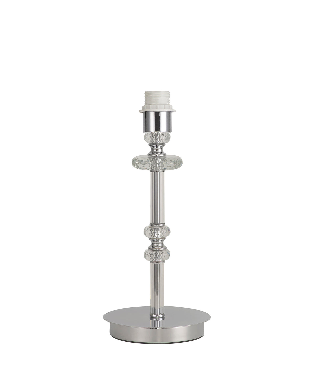 Hawley Table Lamp, 1 Light E14, Polished Chrome/Clear Glass/Crystal