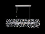 Byrne Oblong Linear Pendant 10 Light G9 Polished Chrome/Crystal