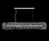 Byrne Oblong Linear Pendant 14 Light G9 Polished Chrome/Crystal