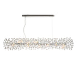 Byrne Oblong Linear Pendant 14 Light G9 Polished Chrome/Crystal