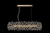 Byrne Oblong Linear Pendant 10 Light G9 French Gold/Crystal