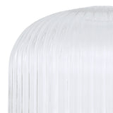 Allardyce 30cm Pumpkin Shaped Ribbed Glass (C), Clear