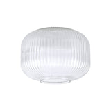 Allardyce 30cm Pumpkin Shaped Ribbed Glass (C), Clear