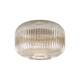Allardyce 30cm Pumpkin Shaped Ribbed Glass (C), Champagne
