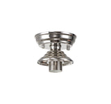 Holloway Flush Ceiling Fitting, 1 x E27, Polished Nickel