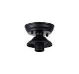 Holloway Flush Ceiling Fitting, 1 x E27, Matt Black