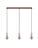 Allardyce Linear Suspension Kit, 3 x E27, Copper/Matt Black