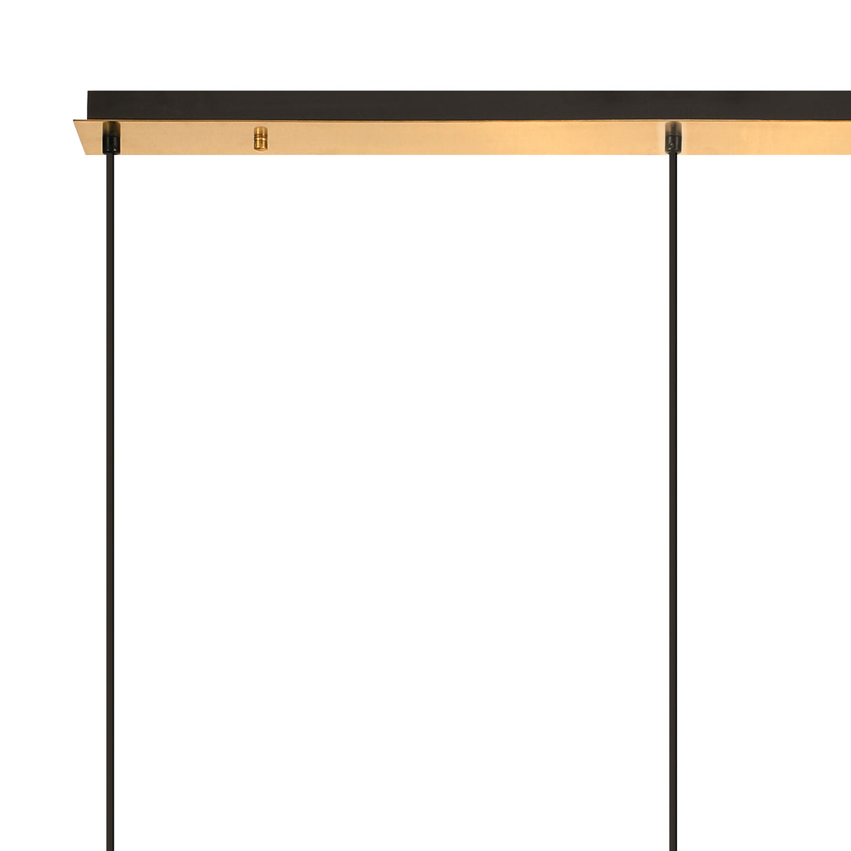 Allardyce Linear Suspension Kit, 3 x E27, Brass Gold/Matt Black