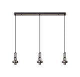 Allardyce Linear Suspension Kit, 3 x E27, Black Chrome/Matt Black