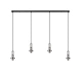 Allardyce Linear Suspension Kit, 4 x E27, Polished Nickel/Matt Black