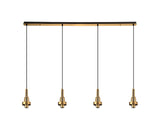 Allardyce Linear Suspension Kit, 4 x E27, Brass Gold/Matt Black